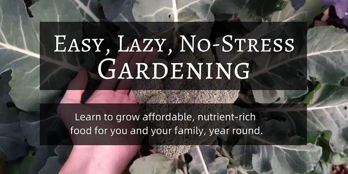 Easy, Lazy, No-Stress Gardening logo